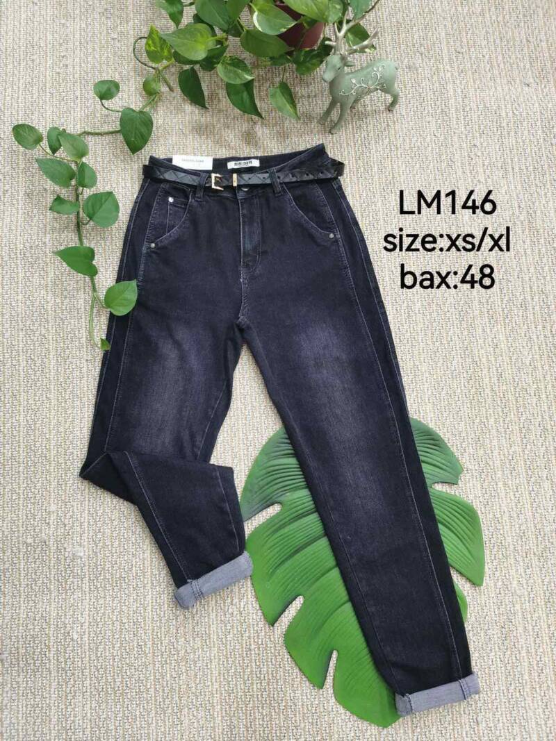 Spodnie damskie jeansy Roz XS-XL, 1 Kolor Paczka 12 szt